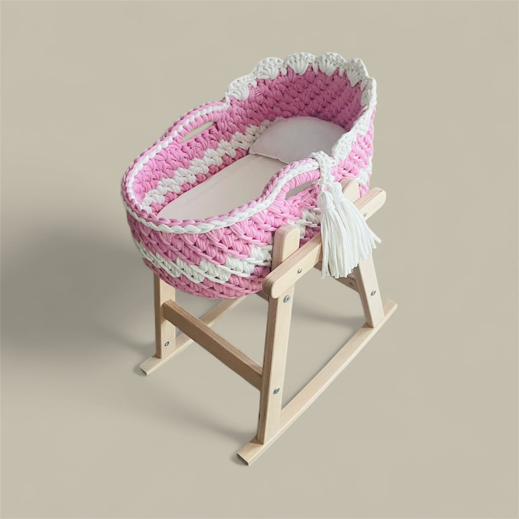 Mini Couffin 40x25 cm avec matelas et oreiller